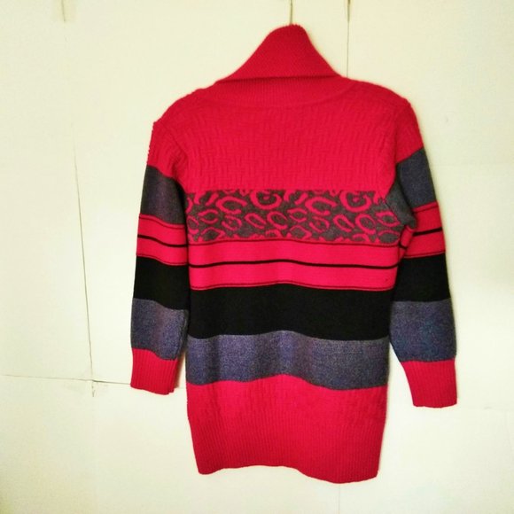 Turtleneck knitted Sweater/Mini Dress - Picture 2 of 7